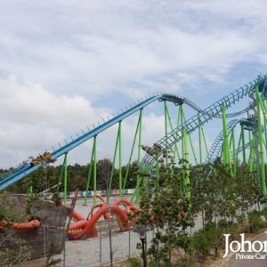 Desaru Adventure Water Park Roller Coaster Wide View